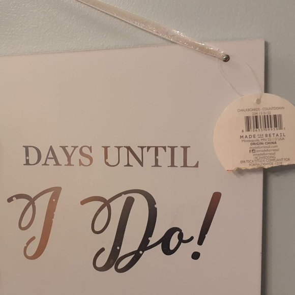 Wedding Countdown Sign - Picture 2 of 2